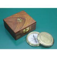 Ahşap Kutulu Pirinç Pusula 16221