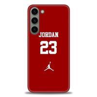 Samsung Galaxy S23 Plus Kılıf HD Baskılı Kılıf - Jordan Kırmızı + Tam Ekran Koruyucu