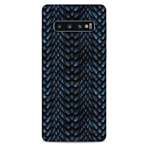 Samsung Galaxy S10 Kılıf Dragons (4) Koruma Kılıfı Ejderha Skin Lacivert