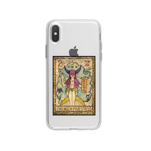 iPhone X The High Priestess Desenli Premium Şeffaf Silikon Kılıf