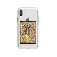 iPhone X The High Priestess Desenli Premium Şeffaf Silikon Kılıf