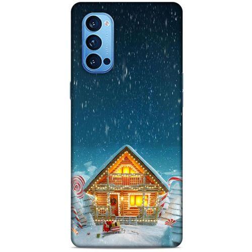 Oppo Reno 4 Pro Kılıf Snowix (8) Baskılı Kılıf Lacivert