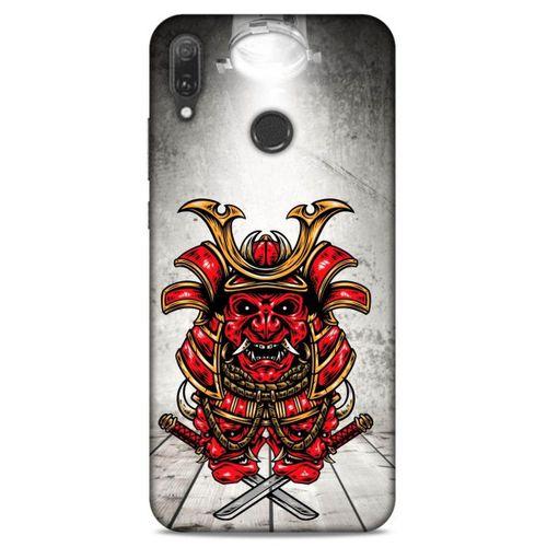 Lopard Huawei Y9 2019 Uyumlu Kılıf Tattoo's (39) Liquid Crystal Kılıf Şeytan Dövmesi