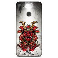 Lopard Huawei Y9 2019 Uyumlu Kılıf Tattoo's (39) Liquid Crystal Kılıf Şeytan Dövmesi