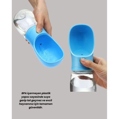Akıllı Su Akış Kontrollü Köpek Su Matara Taşınabilir Gezdirme Şişesi