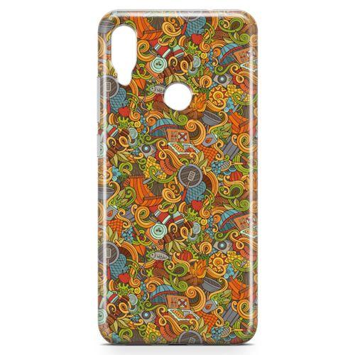 Xiaomi Redmi Note 7 Kılıf Doodle Piknik Seti Arka Kapak Koruma Desenli Full Koruyucu