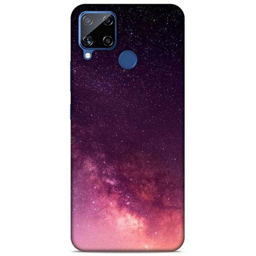 Lopard Oppo Realme C15 Uyumlu Kılıf Gece'S (10) Full Koruma Kılıfı Kızıl Gece