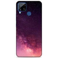 Lopard Oppo Realme C15 Uyumlu Kılıf Gece'S (10) Full Koruma Kılıfı Kızıl Gece