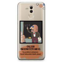Huawei Mate 20 Lite Kılıf Caps Matematik Arka Kapak Koruma Desenli Full Koruyucu