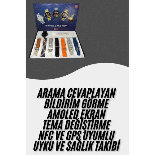 Akıllı Saat Çoklu Kordon Seçenekli Dokunmatik Ekran Nabız Sensörlü