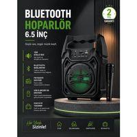 10w Güçlü Ses Performanslı Bluetooth Karaoke Hoparlörü