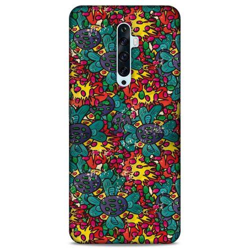 Lopard Oppo Reno 2z Uyumlu Kılıf Soyut Sanat (29) Baskılı Arka Koruma Kılıfı