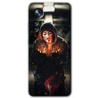 MRCİLETİSİM Xiaomi Mi 12 Kılıf HD Desen Baskılı Arka Kapak + Temperli Cam - V for Fire