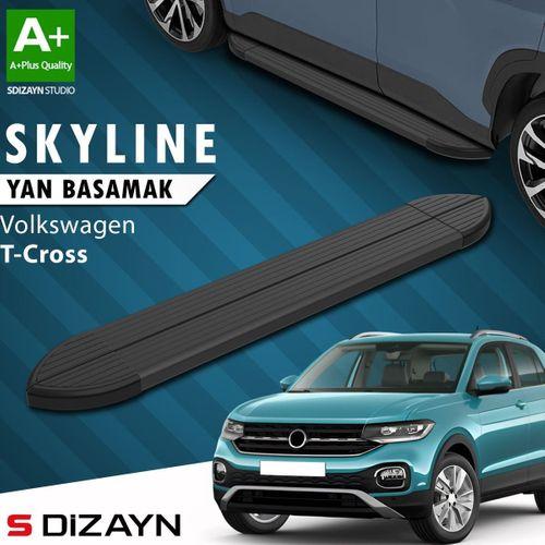 S-Dizayn VW T-Cross Skyline Siyah Yan Basamak 173 Cm 2019-2023 A+ Kalite
