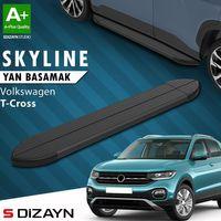 S-Dizayn VW T-Cross Skyline Siyah Yan Basamak 173 Cm 2019-2023 A+ Kalite