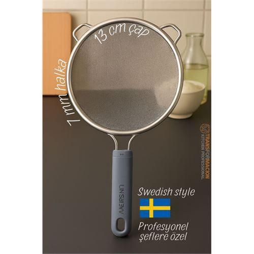 Zhltools Inox İsveç Dizayn Süzgeç - 7 mm kalınlık halka 304 Çelik Profesyoneller İçin