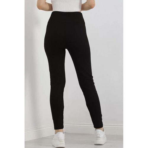 pilelistore Büyük Beden Fitilli Tayt Siyah