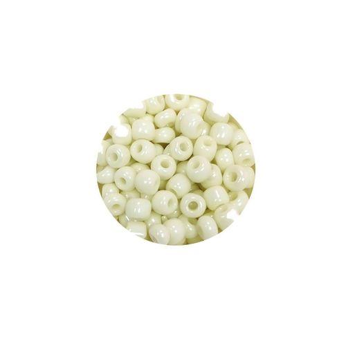 Dökme Cam Kum Boncuk Büyük Boy (6/0) 4 mm - 60 Gram - Krem - BNC107