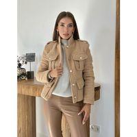 Camel Cepli Yumoş Ceket