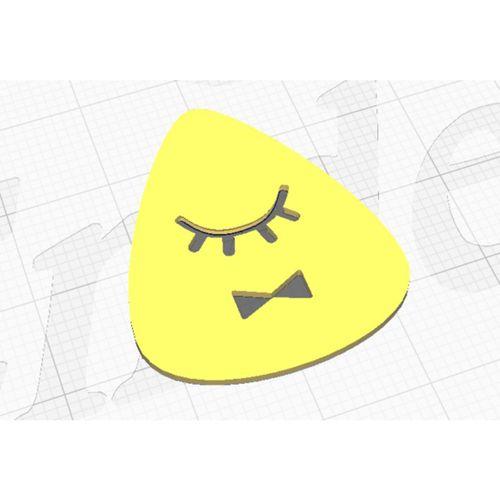 Bill Cipher Gitar Penası 3D Baskı (Bu ürün Sadece Plastik parçadır - Almadan Önce Soru Sorabilirsiniz)