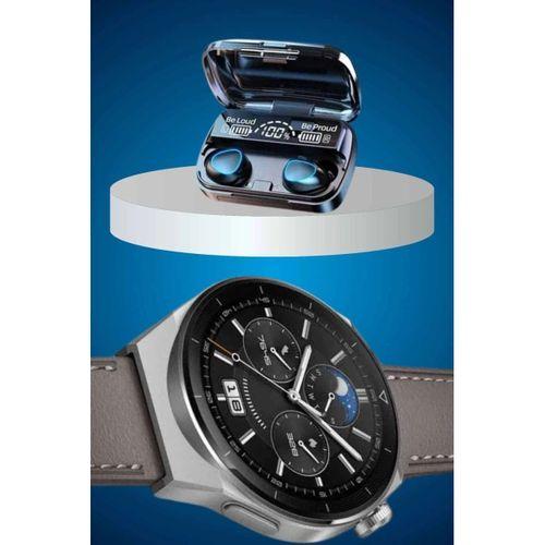 İkili Set Akıllı Saat Ve Bluetooth Kulaklık Kablosuz Uzun Pil Ömrü Spor Modları