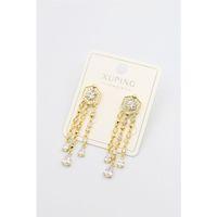 Taşlı Küpe - Altın