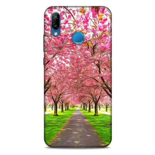 Lopard Huawei P20 Lite Uyumlu Kılıf Bahar (42) Rugged Armor Kılıf Pembe Ağaç