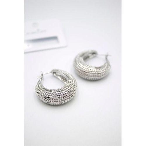 Telkari Halka Küpe - Gümüş