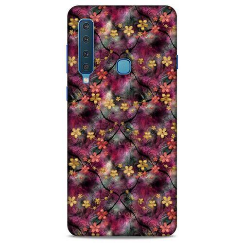 Samsung Galaxy A9 2018 Uyumlu Kılıf Pembe Delisi (10) Full Koruma Kılıfı Çiçek