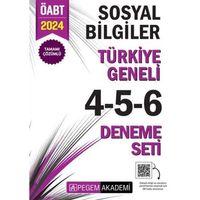 2024 ÖABT Sosyal Bilgiler Öğretmenliği Türkiye Geneli 4-5-6 Deneme Seti Pegem Yayınları