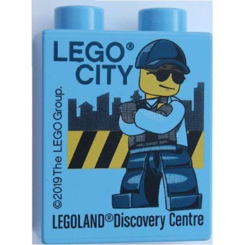 Legoland Discovery Centre 2019 Policeman Pattern Duplo Brick 1x2x2