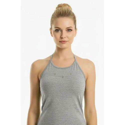 Boyundan Bağlamalı Taş İşlemeli Atlet