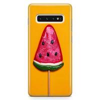 Samsung Galaxy S10 Plus Kılıf Karpuz Şekeri Arka Kapak Koruma Desenli Full Koruyucu
