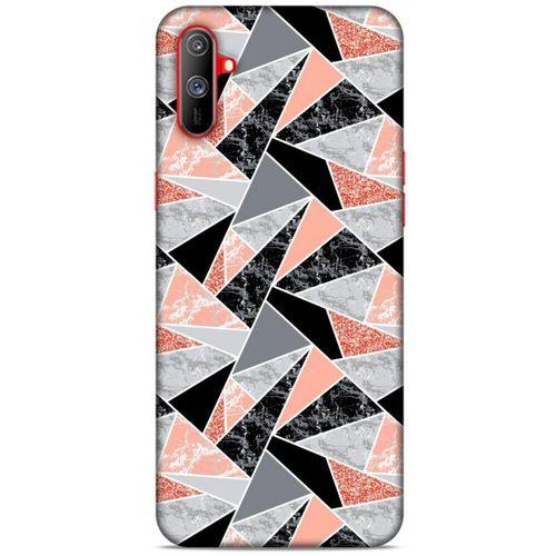 Mermer Desenli (32) Tema Soft Silikon Kılıf Bakır rengi Oppo Realme C3 Kılıf