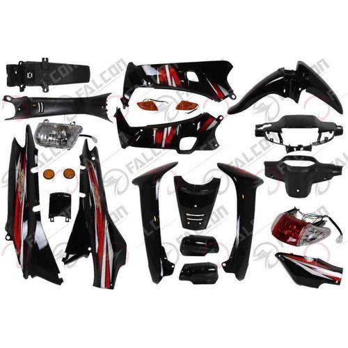 BİSAN Bisan Lifan Kaporta Seti Siyah (Far Stop Dahil)