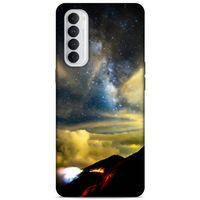 Lopard Oppo Reno 4 Pro Uyumlu Kılıf Gece'S (17) Tasarım Kılıf Sarı