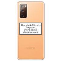 Galaxy S20 Fe Kılıf HD Yazı Baskılı Silikon Arka Kapak - Yazı 3