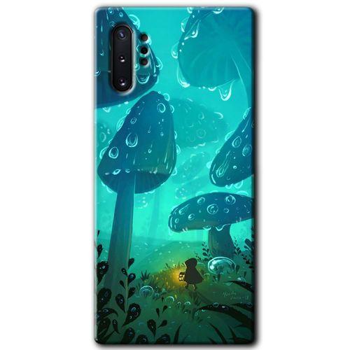 Galaxy Note 10 Plus Kılıf HD Desen Baskılı Arka Kapak - Silhoutte Dropss + Kırılmaz Cam