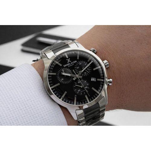 Daniel Klein Erkek Kol Saati 30 Metre Suya Dayanıklı Çelik Kordon + Bileklik Hediyeli VS.BLKT.0815