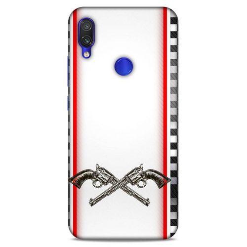 Lopard Xiaomi Redmi Note 7 Uyumlu Kılıf Tattoo's (28) Arka Kapak Tabanca Sövmesi