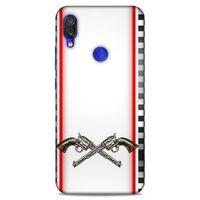 Lopard Xiaomi Redmi Note 7 Uyumlu Kılıf Tattoo's (28) Arka Kapak Tabanca Sövmesi
