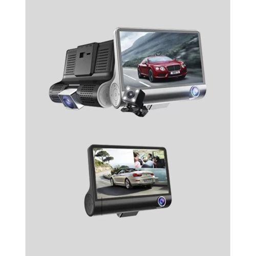 Araç Dvr Kamerası 3’lü 170° Geniş Açılı Full Hd Ve Park Destekli