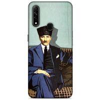 Oppo A31 Kılıf Atatürk (48) Bumper Kılıf Yeşil Duvar