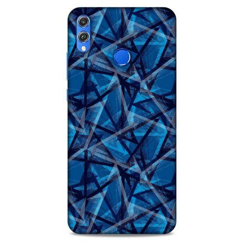 Huawei Honor 8x Uyumlu Kılıf Mavi Delisi (46) Core Armor Kılıf Geometrik