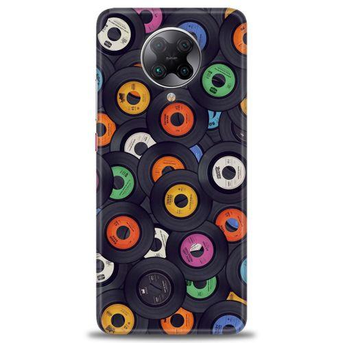 Xiaomi Poco F2 Pro Kılıf HD Baskılı Kılıf - Plaklar + Tam Ekran Koruyucu