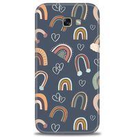 Samsung Galaxy A7 2017 / A720 Kılıf HD Baskılı Kılıf - Gökyüzü Kalp + Tam Ekran Koruyucu