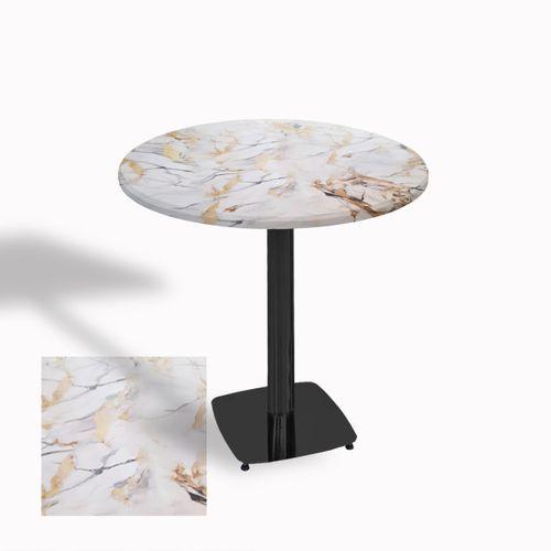 Dockers Tokyo Yuvarlak Masa (ESB) Çap 60cm - (Werzalit, Wermodin ve Allzalit Tabla) - Gold