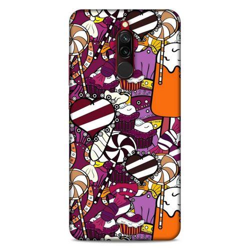 Lopard Xiaomi Redmi 8 Uyumlu Kılıf Soyut Sanat (32) Desenli Soft Silikon Kılıf