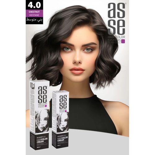 Asse Hair Color Systems Saç Boyası No:4 Kestane