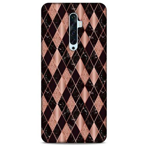 Mermer Desenli (25) Tema Antişok Kapak Rose Gold Oppo Reno 2z Kılıf